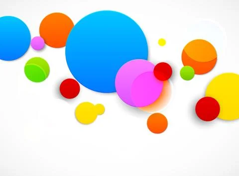 Colorful circles Stock Illustration