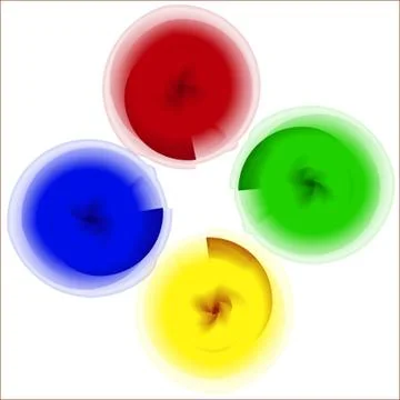 Colorful circles Illustrazione stock