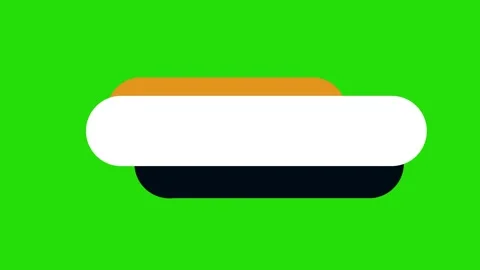 Colorful Circles Lower Third Motion Graphic on Green Screen Stock Footage 332728948