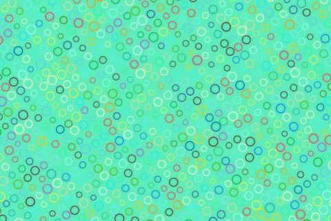 Colorful circles pattern on blue background for design Stock Photos