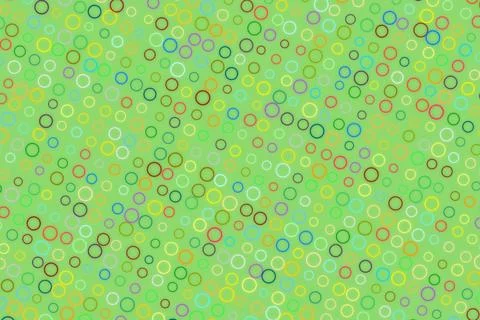 Colorful circles pattern on green background for design Stock Photos
