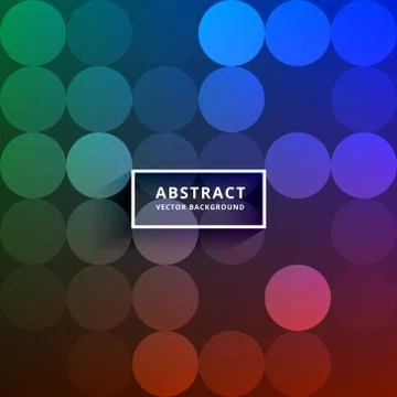 Colorful circles pattern vector background Illustrazione stock