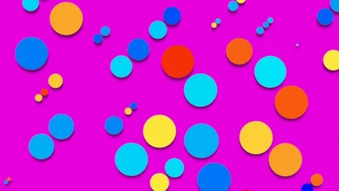 Colorful circles. Seamless loop Stock Footage 103306176