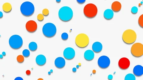Colorful circles. Seamless loop Stock Footage 103407351