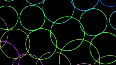 Colorful Circles Vibrant Pattern 스톡 동영상 337894789