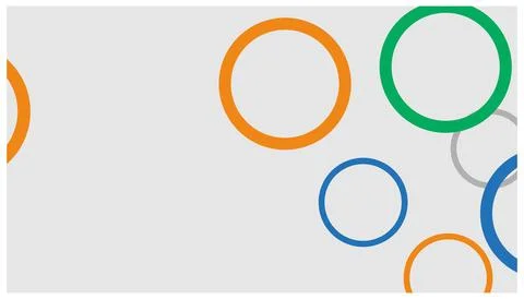 Colorful circles on a white background. Vector illustration for your design. Stock Illustration