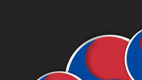 Colorful Circular Abstract Design with Bold Colors. Stock Illustration