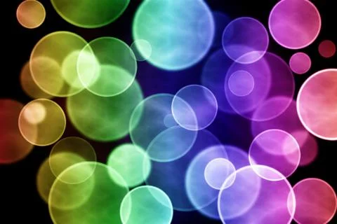 Colorful circular bokeh Stock Illustration