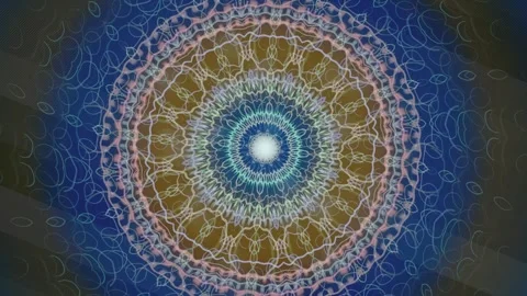 Colorful circular design with intricate patterns across the surface 스톡 동영상 337413253