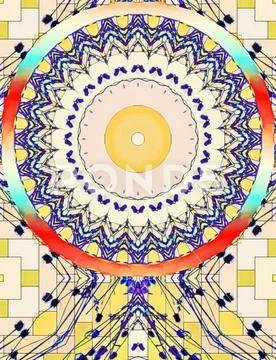 Colorful circular illustration Stock Illustration