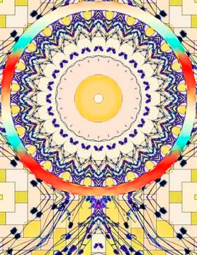 Colorful circular illustration Stock Illustration
