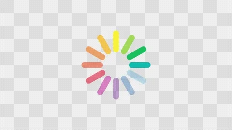 Colorful circular loading animation video Stock Footage 330426399