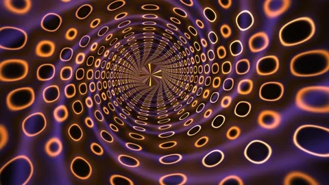 Colorful circular motion background for live visuals Stock Footage 340573387