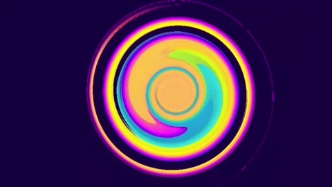 A colorful circular object with a black background Stock Footage 248666320