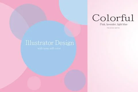 Colorful circular pattern advertising template design Stock Illustration