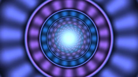 With colorful circular pattern and light effects Stock Footage 344921915
