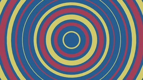 Colorful circular pattern with concentric rings design Stockillustratie