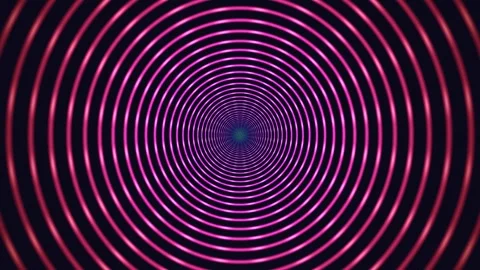 Colorful circular pattern with dynamic movement and depth effect Stock Footage 337233621