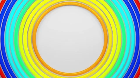 Colorful Circular Pattern with Empty Center Stock Footage 274053017