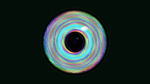 Colorful circular pattern with light and abstract design Stock Footage 337301840