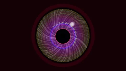 Colorful circular pattern with light effects creating a dynamic look Stock Footage 337232340