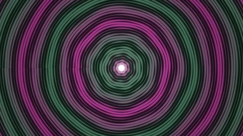 Colorful circular pattern with lines and curves in layered Stock Footage 339367534