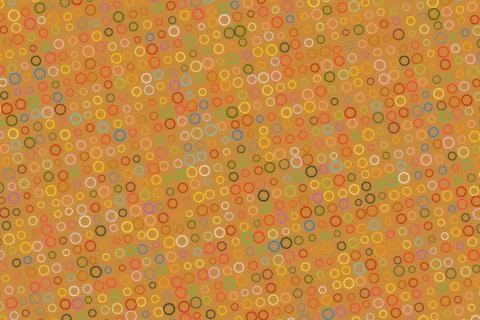 Colorful circular pattern on orange background for design Stock Photos