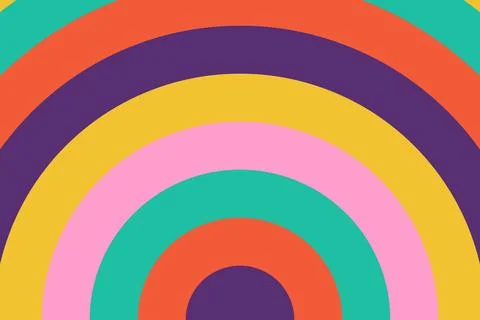 Colorful circular pattern for retro style background Stock Illustration