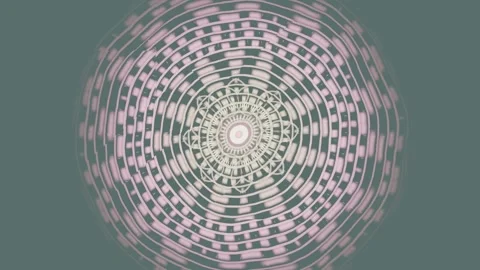 Colorful circular pattern with swirling lines and shapes Stock Footage 337388028