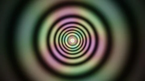 Colorful circular patterns create depth and movement in animation Stock Footage 337233620
