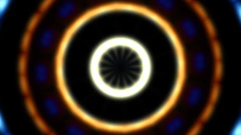 Colorful circular patterns create dynamic visual effects Stock Footage 337967595