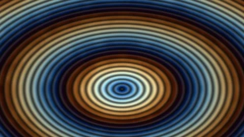 Colorful circular patterns create visual depth and motion Stock Footage 338195536