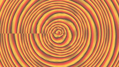 Colorful circular patterns create a visual design in bright hues Stock Illustration