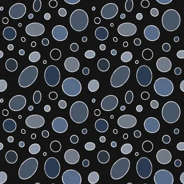 Colorful circular patterns on a dark background ideal for textiles and wrap.. Illustrazione stock