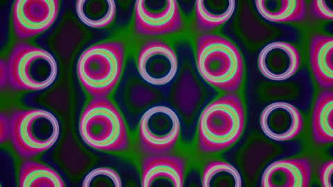 Colorful circular patterns form a vibrant abstract Stock Footage 340376219