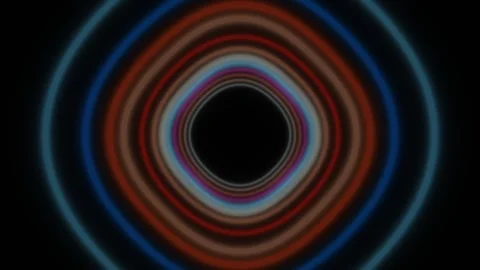 Colorful circular patterns move in a hypnotic sequence Stock Footage 339341423