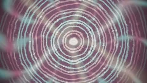 Colorful circular patterns with soft light in a motion design element Stock Footage 337390022
