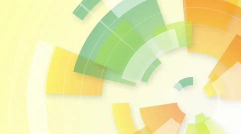 Colorful circular segments loop background Stock Footage 36178114