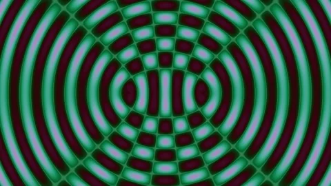 Colorful circular wave patterns create a unique visual Stock Footage 338288844