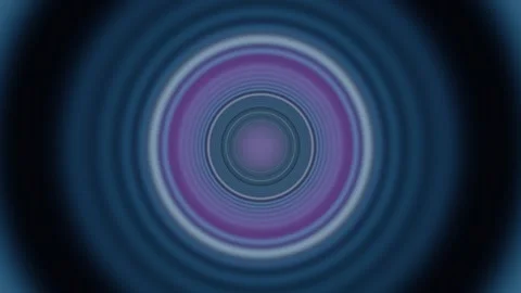 Colorful circular waves create a dynamic visual effect Stock Footage 340336485