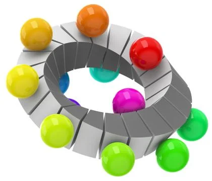 Colorful circulation Stock Illustration