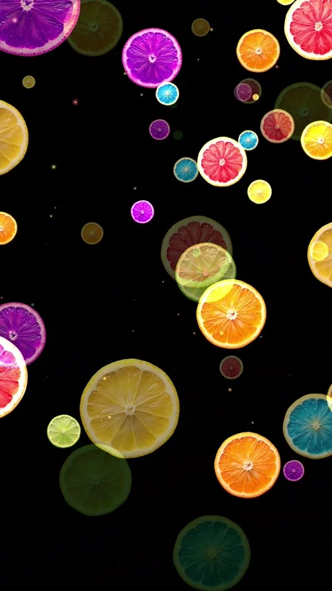 Colorful Citrus Fruit Stock Footage 286124890
