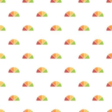Colorful citrus slice pattern creating a repeatable background design イラスト素材