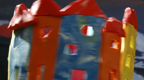 Colorful city Vídeo Stock 1044480