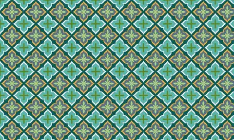 Colorful Classic style Pattern Vector Illustration. Element. Colorful and Sym Stock-Illustration