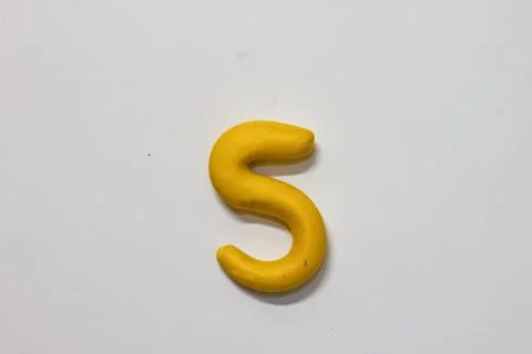 Colorful clay numeric characters. Stock Photos