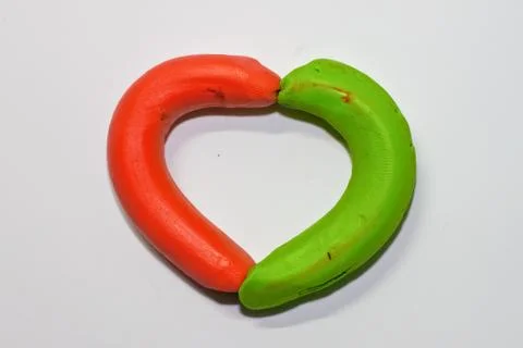 Colorful clay numeric characters. Stock Photos
