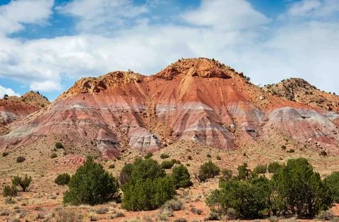 The Colorful Cliffs at Ghost Ranch Stock Photos