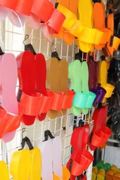 Colorful clogs Stock Photos