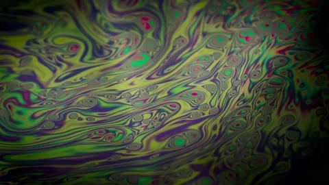 The colorful close-up surface of a soap bubble Stock Footage 151377780